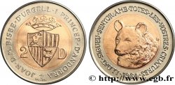 ANDORRE (PRINCIPAUTÉ) 2 Diners ours brun 1984