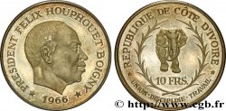 IVORY COAST 10 Francs Félix Houphouet Boigny 1966 