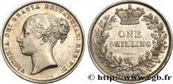 ROYAUME-UNI 1 Shilling Victoria tête jeune 1844