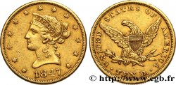 ÉTATS-UNIS D AMÉRIQUE 10 Dollars  Liberty  1847 Philadelphie TTB
