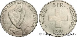 SUISSE 5 Francs 600e anniversaire de la bataille de Laupen 1939 Berne