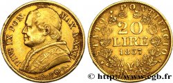 VATICAN AND PAPAL STATES 20 Lire Pie IX année XXII 1867 Rome