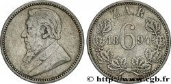 SOUTH AFRICA 6 Pence Kruger 1894 