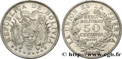 BOLIVIA 50 Centavos (1/2 Boliviano) 1909 Potosi