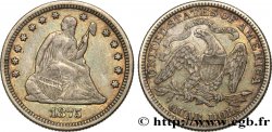 UNITED STATES OF AMERICA 1/4 Dollar “Seated Liberty” 1875 Philadelphie