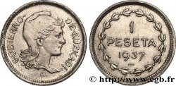ESPAGNE - PAYS BASQUE 1 Peseta Gouvernement d’Euskadi 1937 Bruxelles