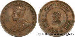 ÎLE MAURICE 2 Cents Georges V 1922