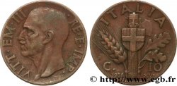 ITALIE 10 Centesimi Victor Emmanuel III an XVI 1938 Rome