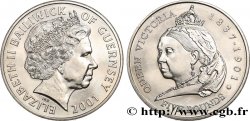 GUERNESEY 5 Pounds Centenaire de la mort de la reine Victoria 2001 