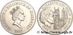 GUERNSEY 5 Pounds Noces d’or 1997 