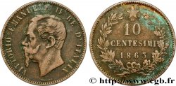 ITALIA 10 Centesimi Victor Emmanuel II 1863