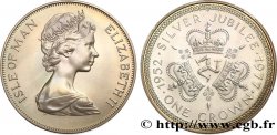 ISLE OF MAN 1 Crown Elisabeth II, jubilé d’argent 1977 