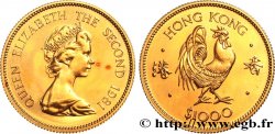 HONG KONG 1000 Dollars Proof année du Coq 1981 