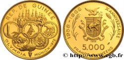 GUINEA 5000 Francs Proof J.O. de Munich 1969 