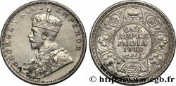 INDES BRITANNIQUES 1 Roupie Georges V 1918 Calcutta TTB+