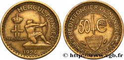 MONACO 50 Centimes émission du Crédit Foncier de Monaco 1924 Poissy