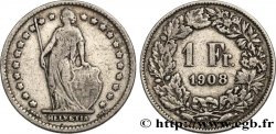 SUISSE 1 Franc Helvetia 1908 Berne