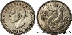 GRÈCE 20 Drachmes Paul Ier 1960  TB+