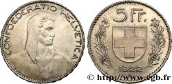 SCHWEIZ 5 Francs Berger 1922 Berne