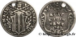 ITALIA - STATO PONTIFICIO - BENEDETTO XIV (Prospero Lambertini) Grosso an IX 1749 Rome