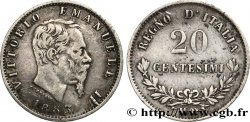 ITALIA 20 Centesimi Victor Emmanuel II 1863 Milan