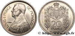 MONACO Essai de 20 Francs Turin Louis II 1945 Paris