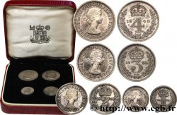 ROYAUME-UNI 1 Maundy set de 1, 2, 3 et 4 Pence Élisabeth II 1960 
