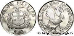 WESTERN SAMOA 10 Tala Proof 25 ans de la préservation des espèces 1986