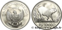 INDONESIA 10000 Rupiah Proof Babiroussa 1987 