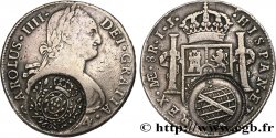 BRÉSIL 960 Reis contremarquée sur un 8 Reales Pérou 1794  TB+