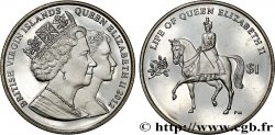 BRITISCHE JUNGFERNINSELN 1 Dollar Proof reine Élisabeth II 2012 Pobjoy Mint