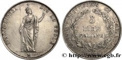 ITALY - LOMBARDY 5 Lire Gouvernement provisoire de Lombardie 1848 Milan