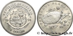 LIBERIA 1 Dollar tortue trionyx 1994 Pobjoy Mint