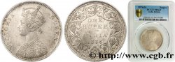 INDES BRITANNIQUES 1 Roupie Victoria 1876  Bombay