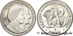 TERRITORIO BRITÁNICO DEL OCÉANO ÍNDICO 2 Pounds Proof 70e anniversaire de Mariage de la reine Élisabeth II et du prince Philippe 2017 Pobjoy Mint