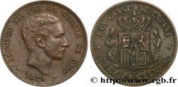 ESPAGNE 10 Centimos Alphonse XII 1879 Oeschger Mesdach & CO