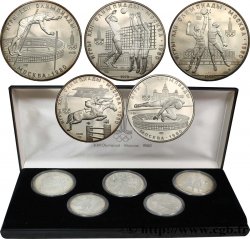 RUSSIE - URSS Coffret 5 Monnaies Proof Jeux Olympiques de Moscou 1980 