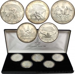 RUSSIE - URSS Coffret 5 Monnaies Jeux Olympiques de Moscou 1978 