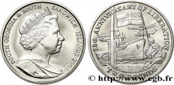 SOUTH GEORGIA AND THE SOUTH SANDWICH ISLANDS 2 Pounds (2 Livres) Proof 25e Anniversaire de la Libération 2007 Pobjoy Mint