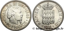 MONACO 10 Francs Charles III 1966 Paris