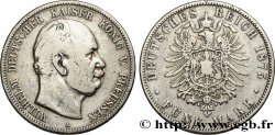 GERMANY - PRUSSIA 5 Mark Guillaume Ier 1875 Breslau