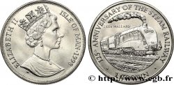 ISLE OF MAN 1 Crown Proof 125e anniversaire du train à vapeur - locomotive Mallard 1998 Pobjoy Mint