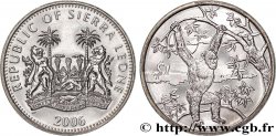 SIERRA LEONE 1 Dollar Proof chimpanzé 2006 Pobjoy Mint