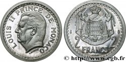 MONACO - PRINCIPAUTÉ DE MONACO - LOUIS II Essai de 2 Francs aluminium n.d. Paris FDC