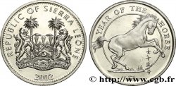 SIERRA LEONE 1 Dollar Proof Année du cheval 2002 