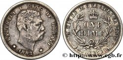 HAWAII One Dime (10 Cents) roi Kalakaua Ier 1883 San Francisco