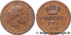 ITALIE - ROYAUME DES DEUX-SICILES 2 Tornesi Ferdinand II 1843 Naples TB