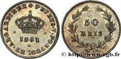 PORTUGAL 50 Réis Pierre V 1861 