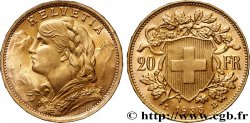 INVESTMENT GOLD 20 Francs or  Vreneli   1935 Berne
