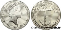 BRITISH VIRGIN ISLANDS 20 Dollars Proof Elisabeth II / ancre marine 1985 
